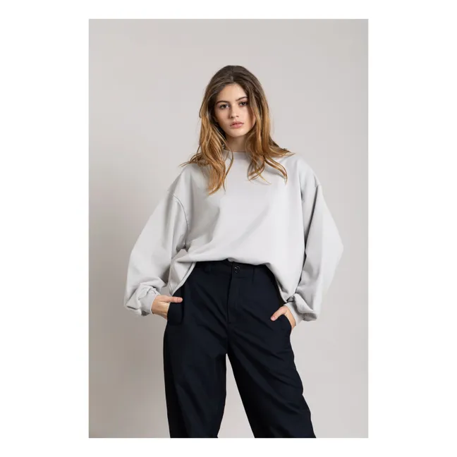 Sweat Bria Coton Bio | Gris perle