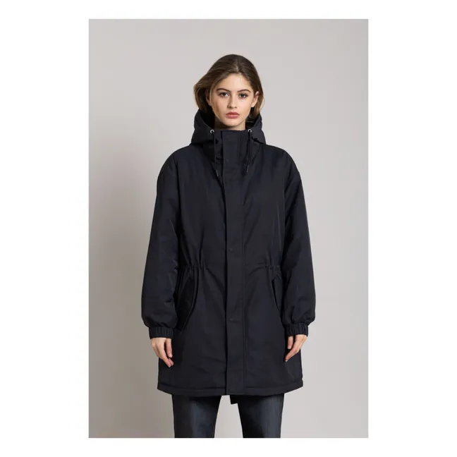 Parka Doublée Zebra Fibres Recyclées | Noir