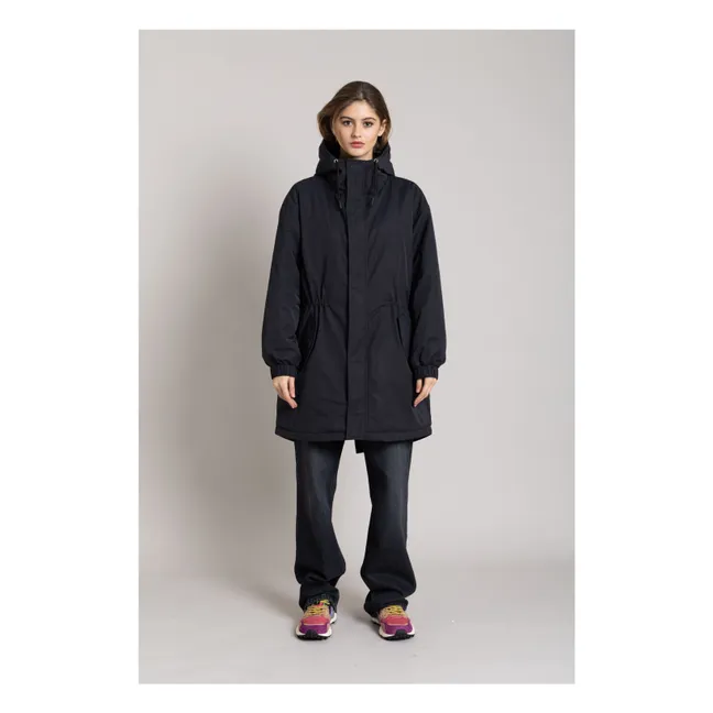 Parka Doublée Zebra Fibres Recyclées | Noir