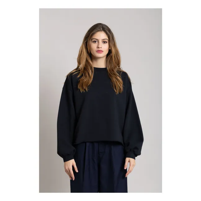 Sudadera Bria de algodón orgánico | Negro