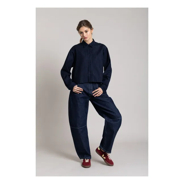 Chemise Courte Chili | Denim brut