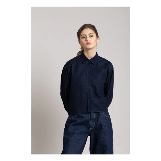 Chemise Courte Chili | Denim brut