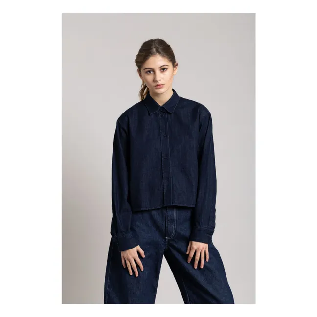 Chemise Courte Chili | Denim brut