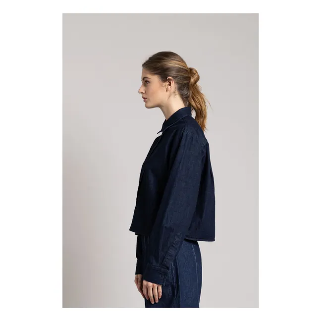 Chemise Courte Chili | Denim brut