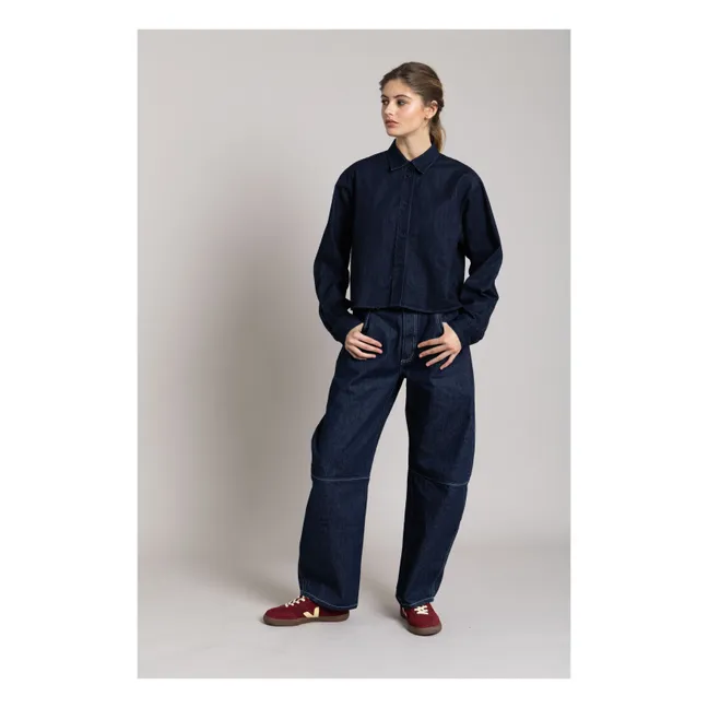 Chemise Courte Chili | Denim brut