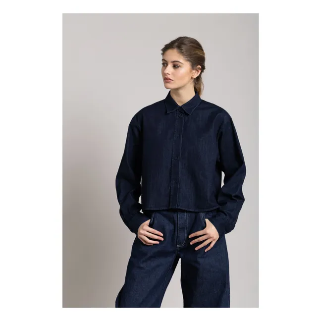 Chemise Courte Chili | Denim brut