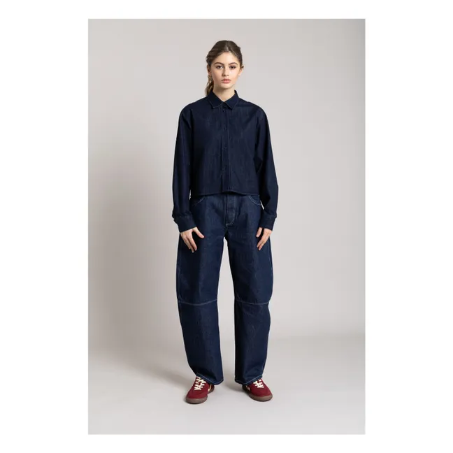 Chemise Courte Chili | Denim brut