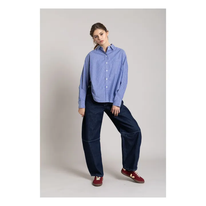 Kanel Striped Shirt | Blue- Product image n°6