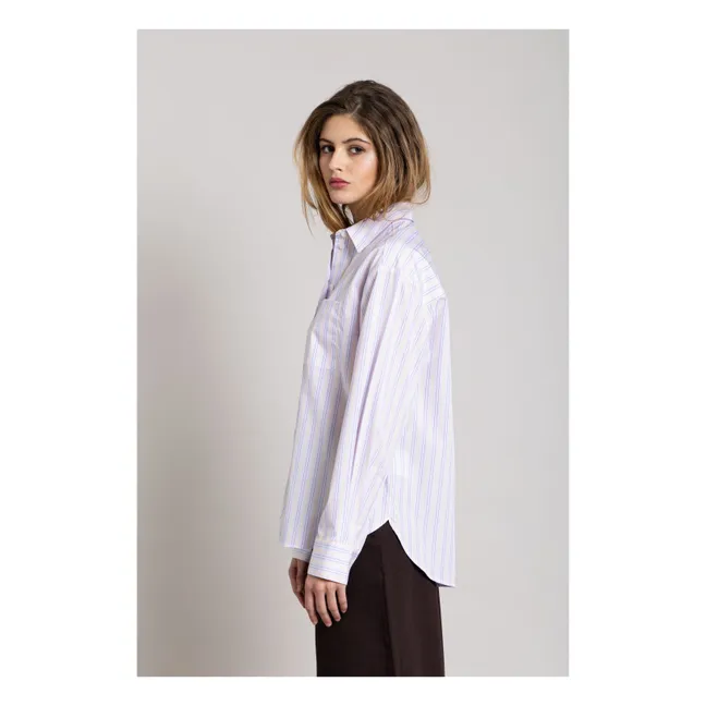 Camisa de rayas Kanel | Lila