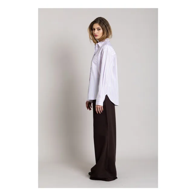 Chemise Kanel Rayée | 	Lilas