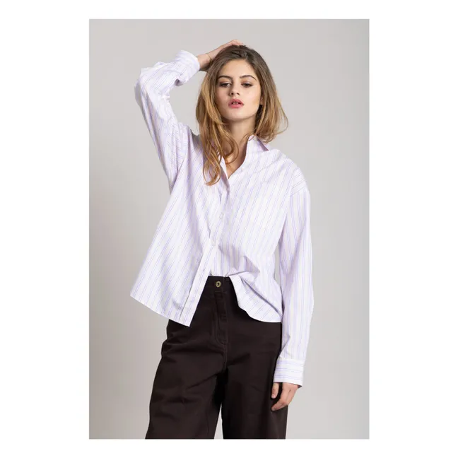 Camisa de rayas Kanel | Lila