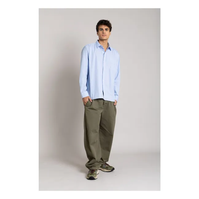 Zola Striped Shirt | Light Blue