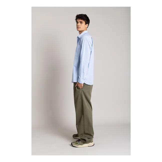 Zola Striped Shirt | Light Blue
