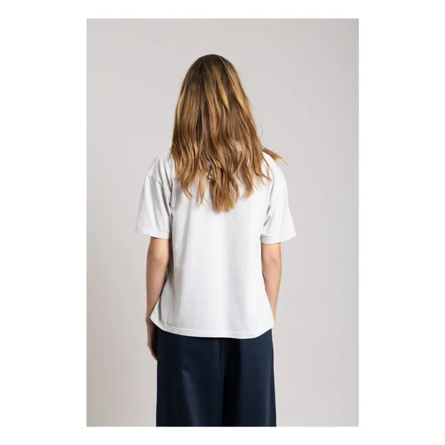 T-shirt in cotone organico Hana | Grigio perla