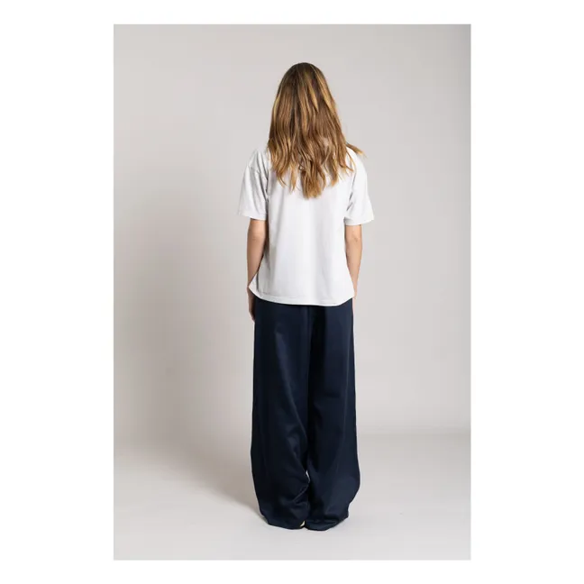 T-shirt in cotone organico Hana | Grigio perla