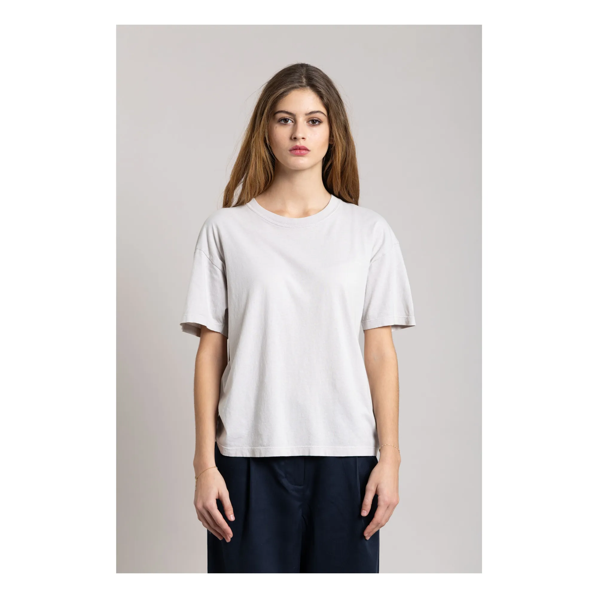 Smallable Woman Pearl Grey Hana Organic Cotton T-Shirt