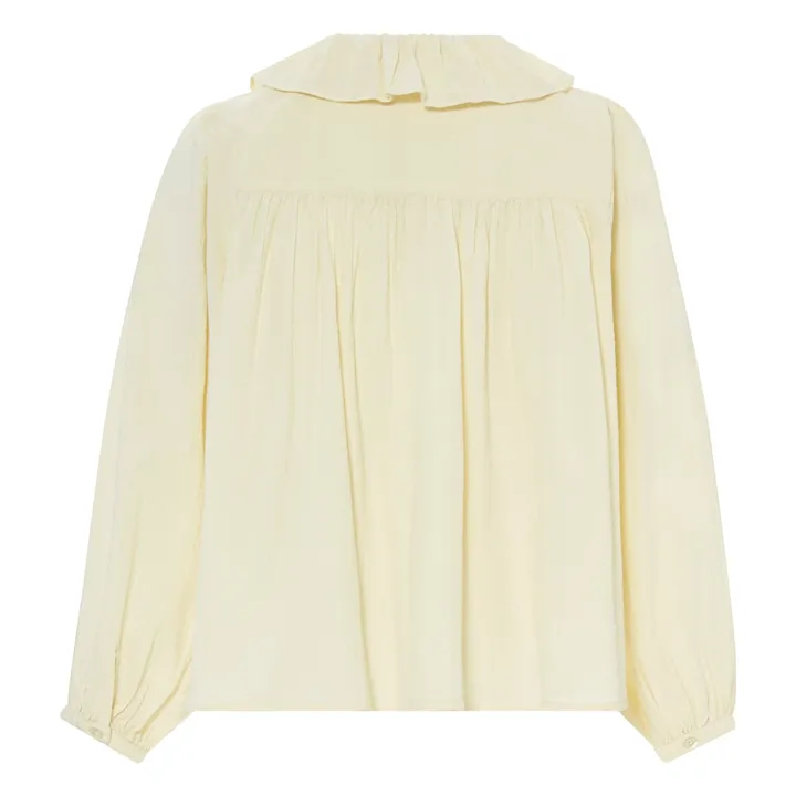Blouse Naples Rayures Dobby | Ecru- Image produit n°3