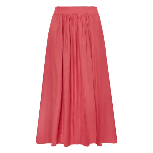 Raquel Cotton and Silk Skirt | Pink