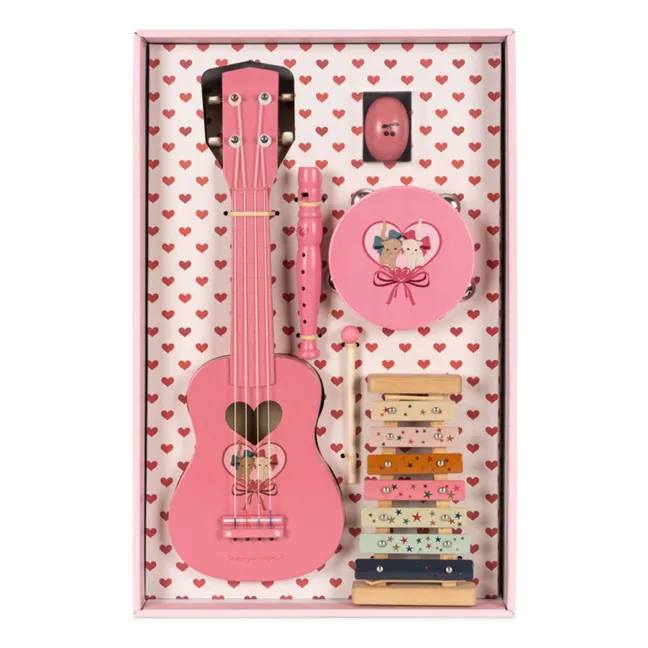 Instruments de musique en bois FSC All I Wish For | Rose bonbon