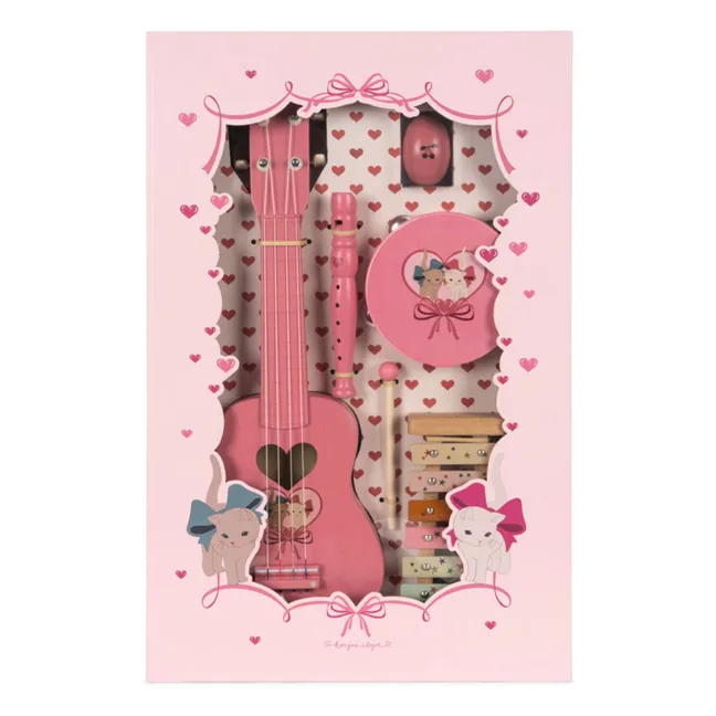 Instruments de musique en bois FSC All I Wish For | Rose bonbon