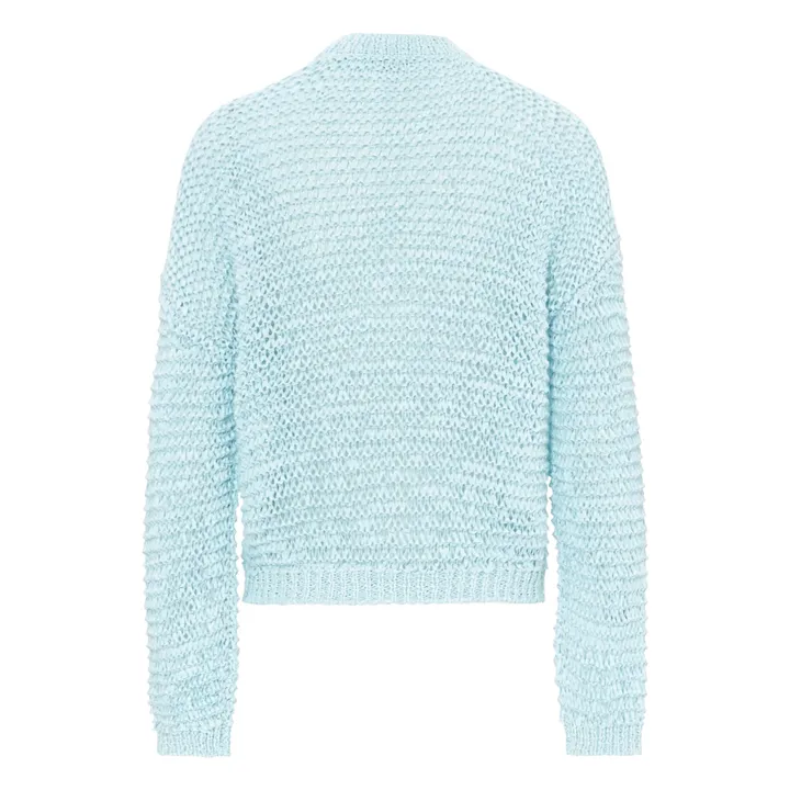 Pull Torsadé | Bleu ciel- Image produit n°1