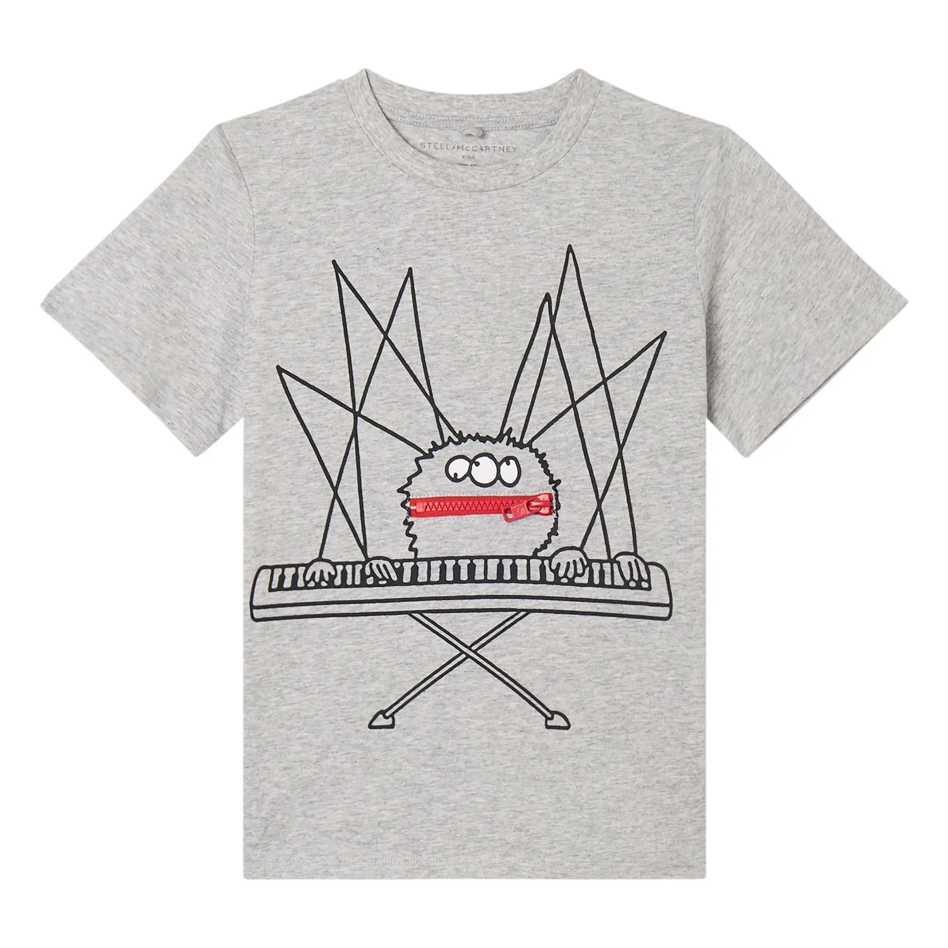T-shirt Piano Coton Bio | Gris- Image produit n°0