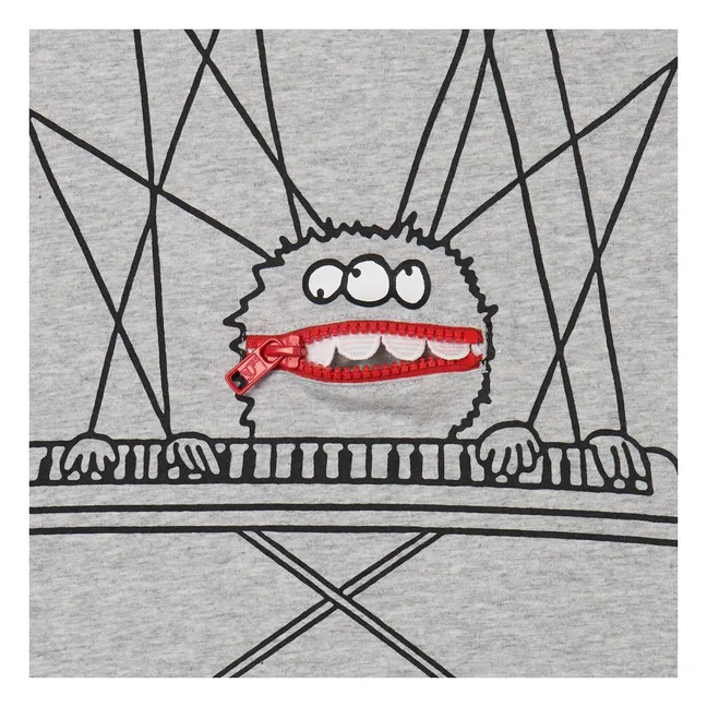 T-shirt Piano Coton Bio | Gris