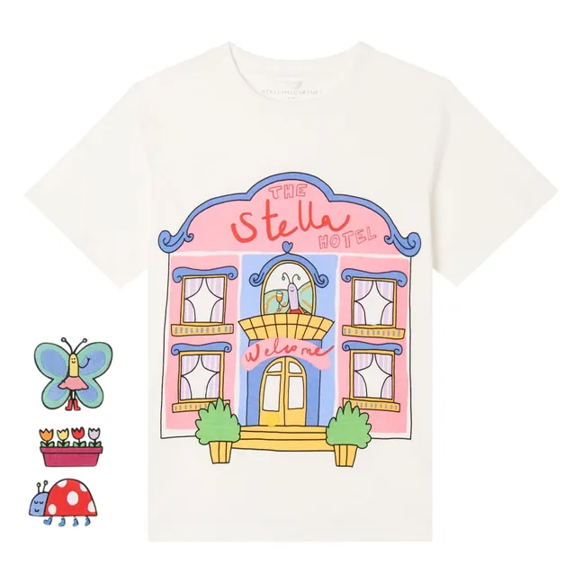 T-shirt Patchs Coton Bio | Ivoire
