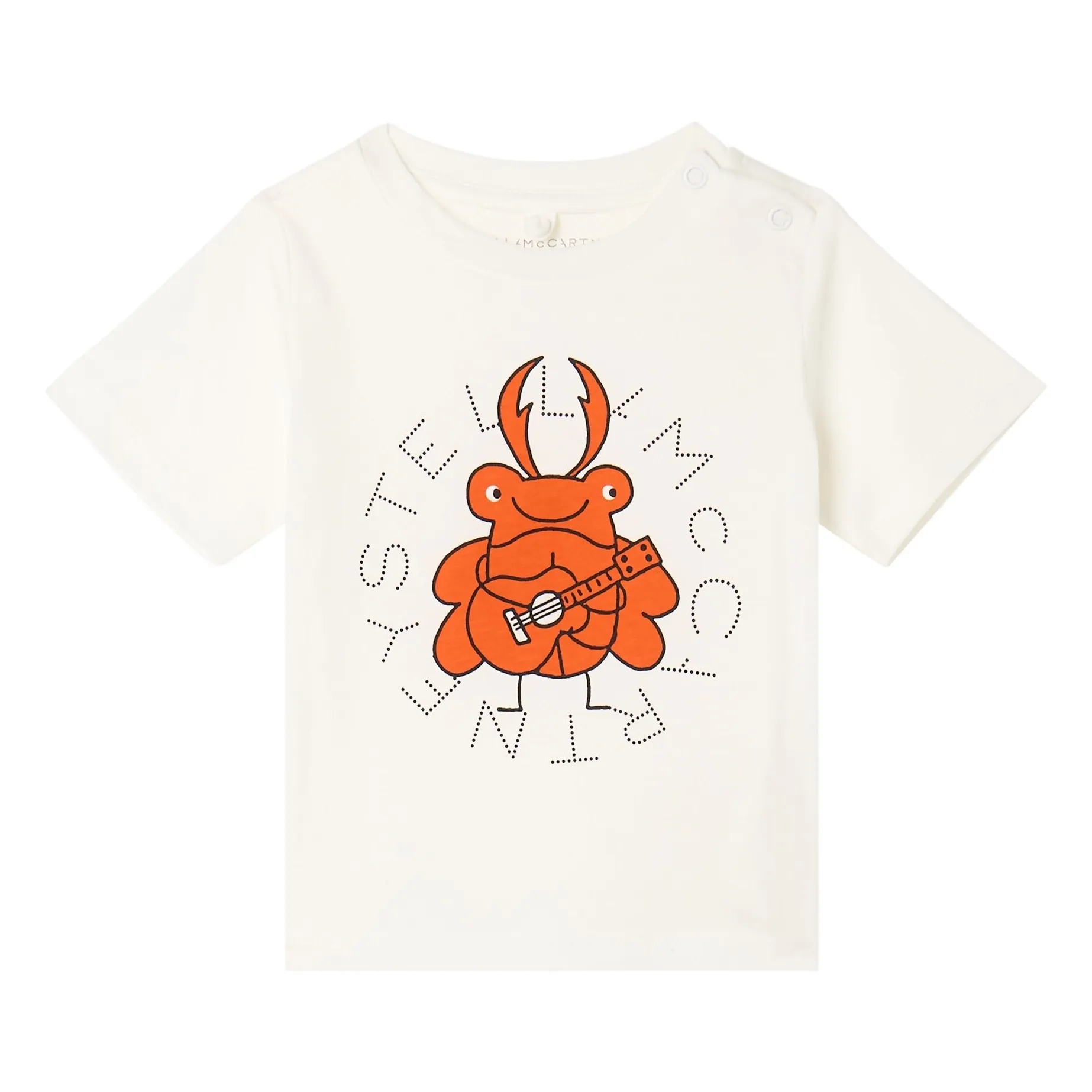 Stella Mccartney Kids Ivory Insect T-Shirt Organic Cotton