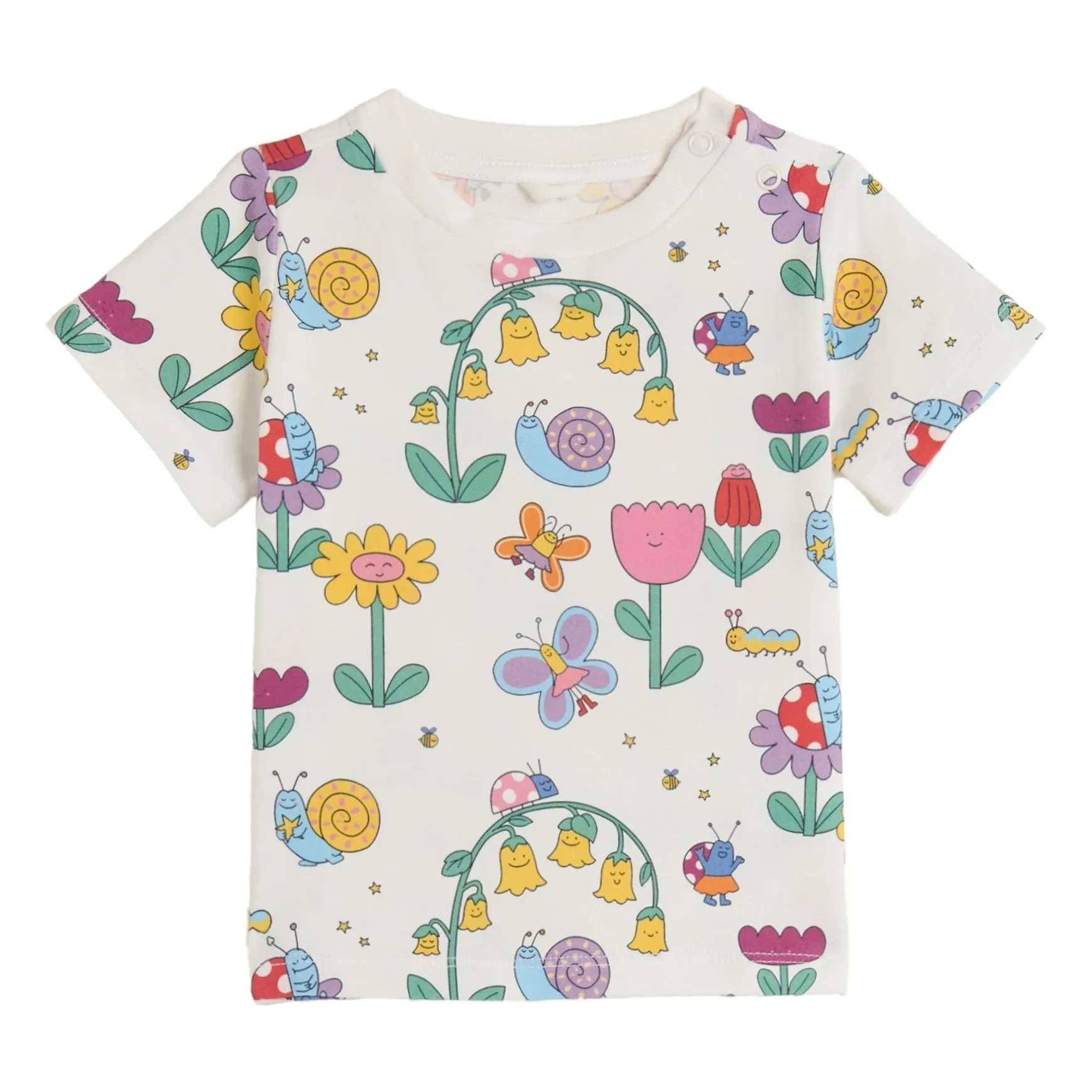 Stella Mccartney Kids Ivory Organic Cotton T-Shirt