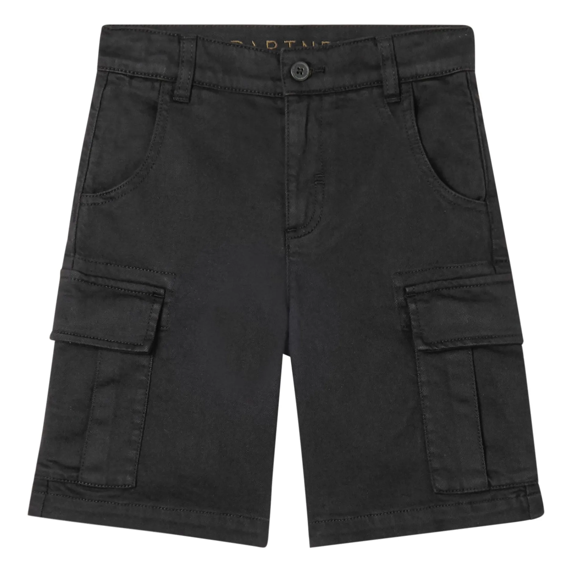 Stella Mccartney Kids Boys Black Organic Cotton Cargo Shorts
