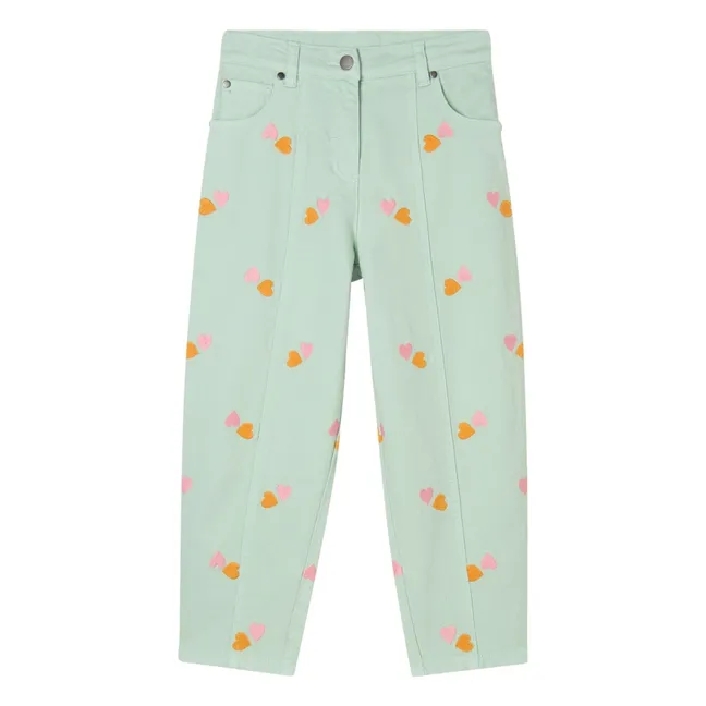 Jean Cœurs Coton Bio | Vert d'eau