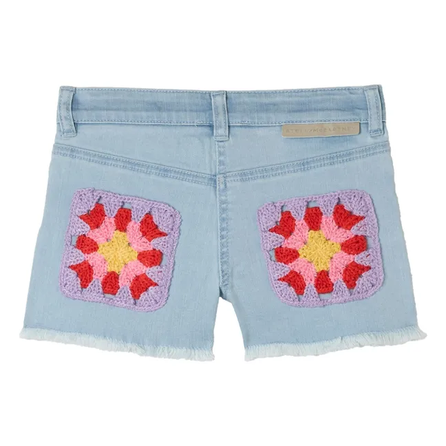 Denim Organic Cotton Shorts | Light Blue