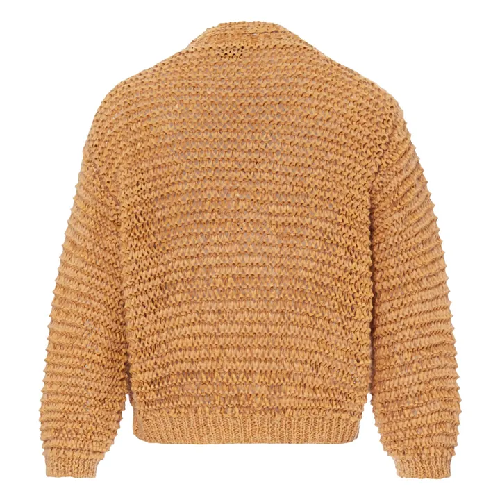 Cardigan Torsadé Fettuccia | Camel- Image produit n°1