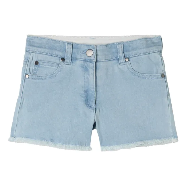 Denim Organic Cotton Shorts | Light Blue