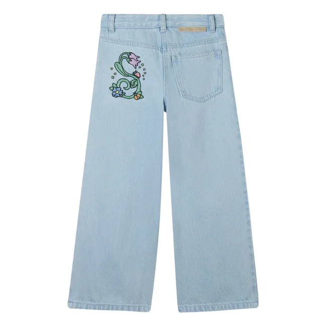 Organic Cotton Flare Jeans | Light Blue
