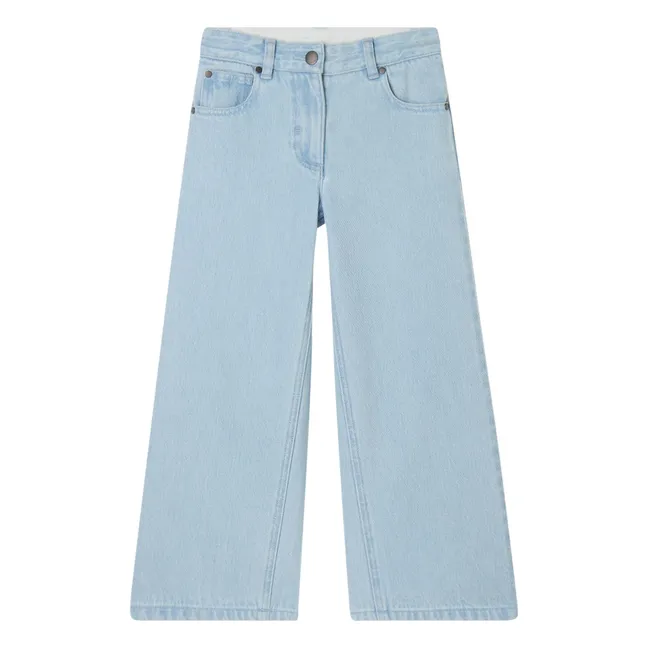 Organic Cotton Flare Jeans | Light Blue