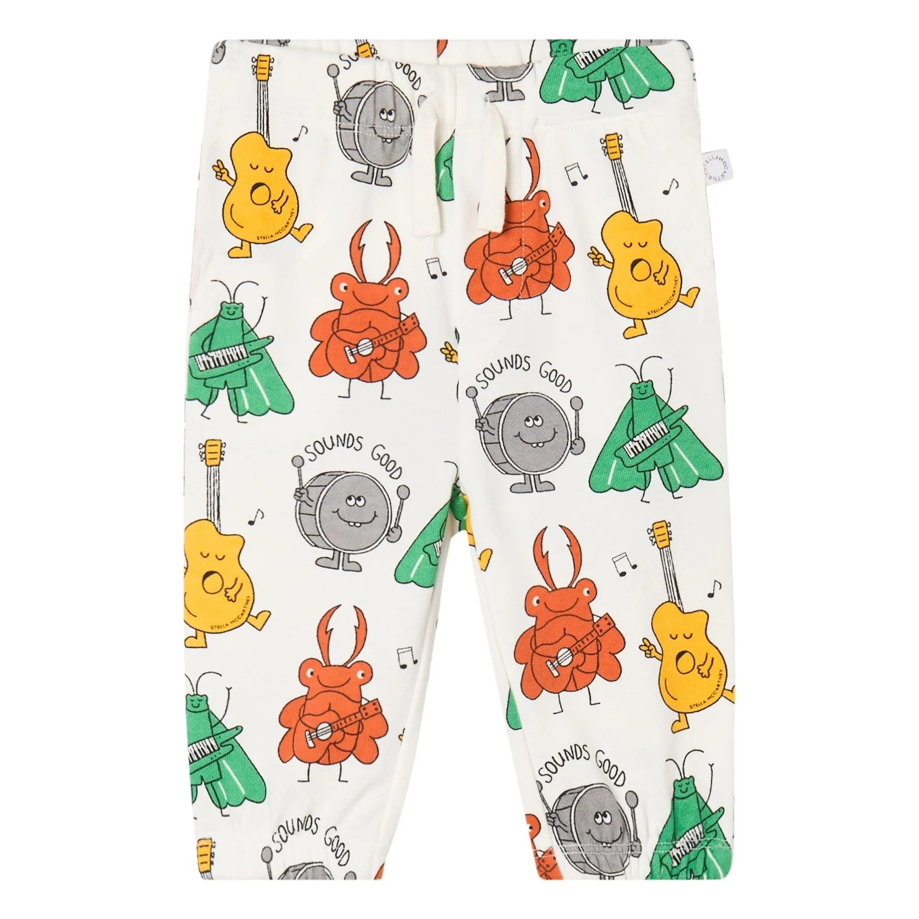 Stella Mccartney Kids Ivory Organic Cotton Music Jogger