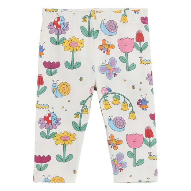 Legging Fleuri | Ivoire