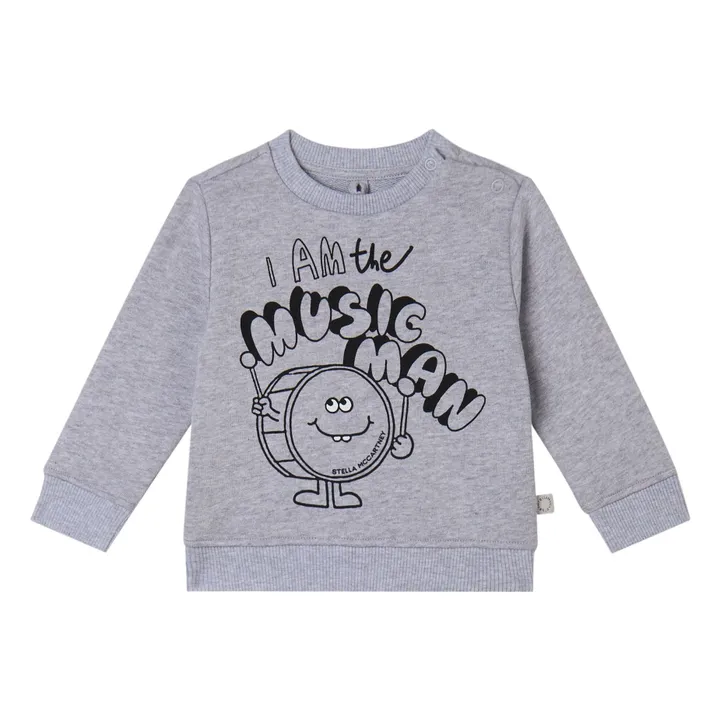 Sweat I Am The Music Man | Gris- Image produit n°0