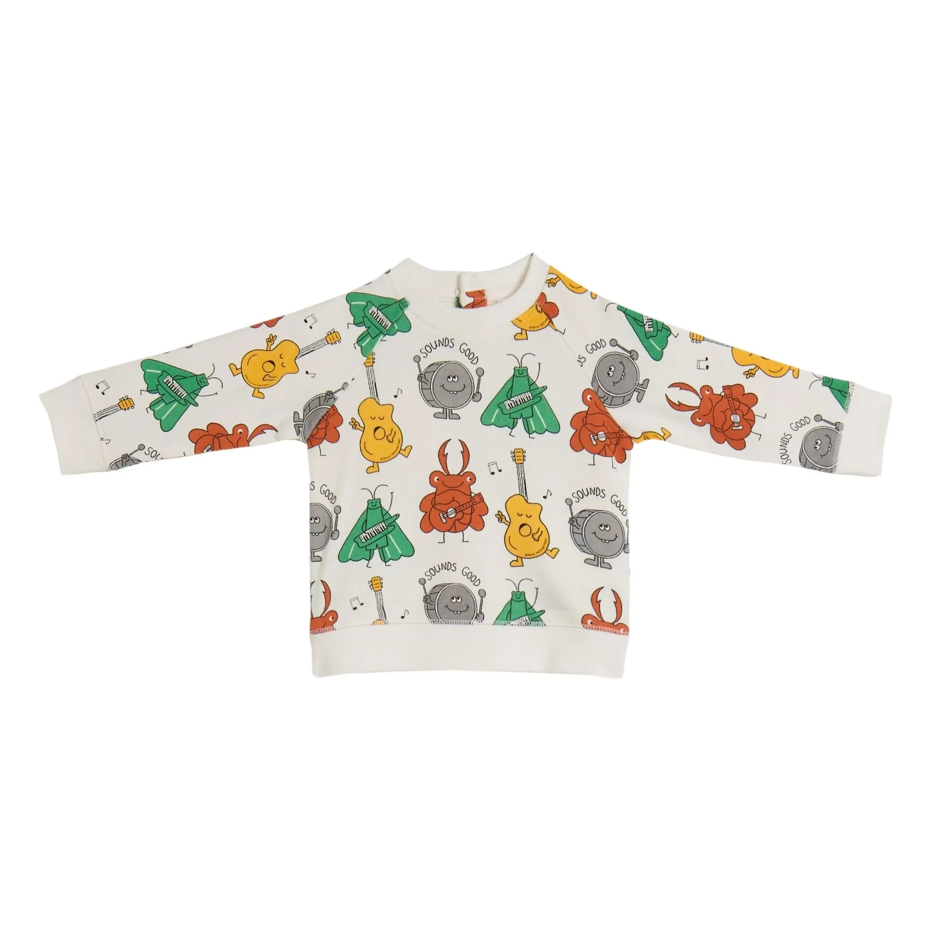 Stella Mccartney Kids Ivory Insect Sweat Organic Cotton