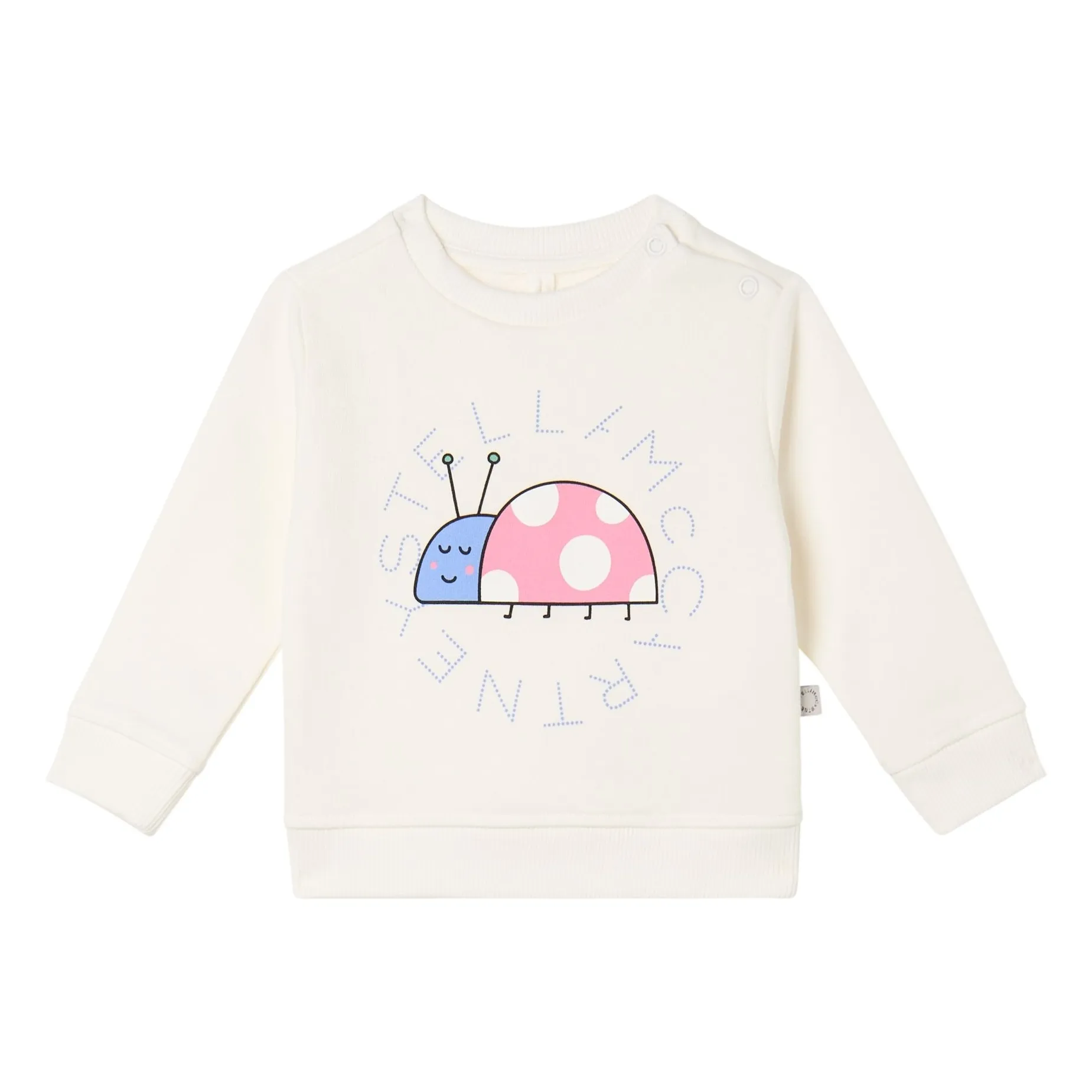 Stella Mccartney Kids Ivory Coccinelle Organic Cotton Sweatshirt