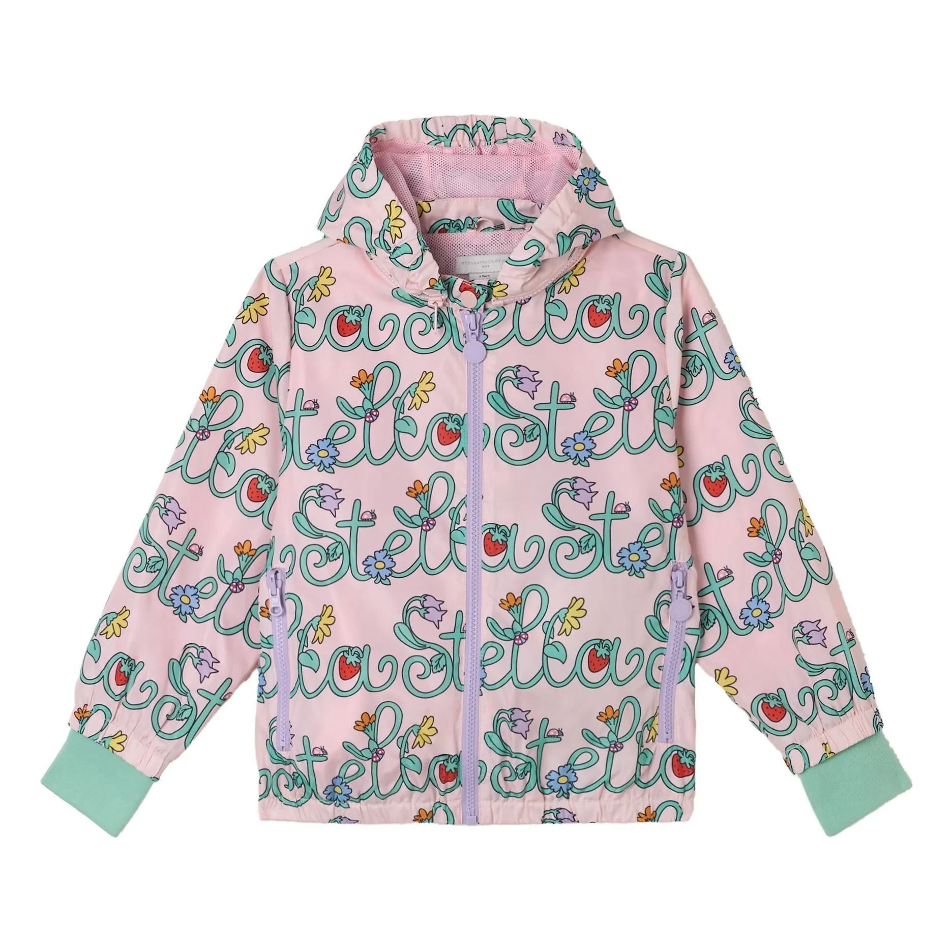 Stella Mccartney Kids Pink Stella Recycled Fiber Jacket
