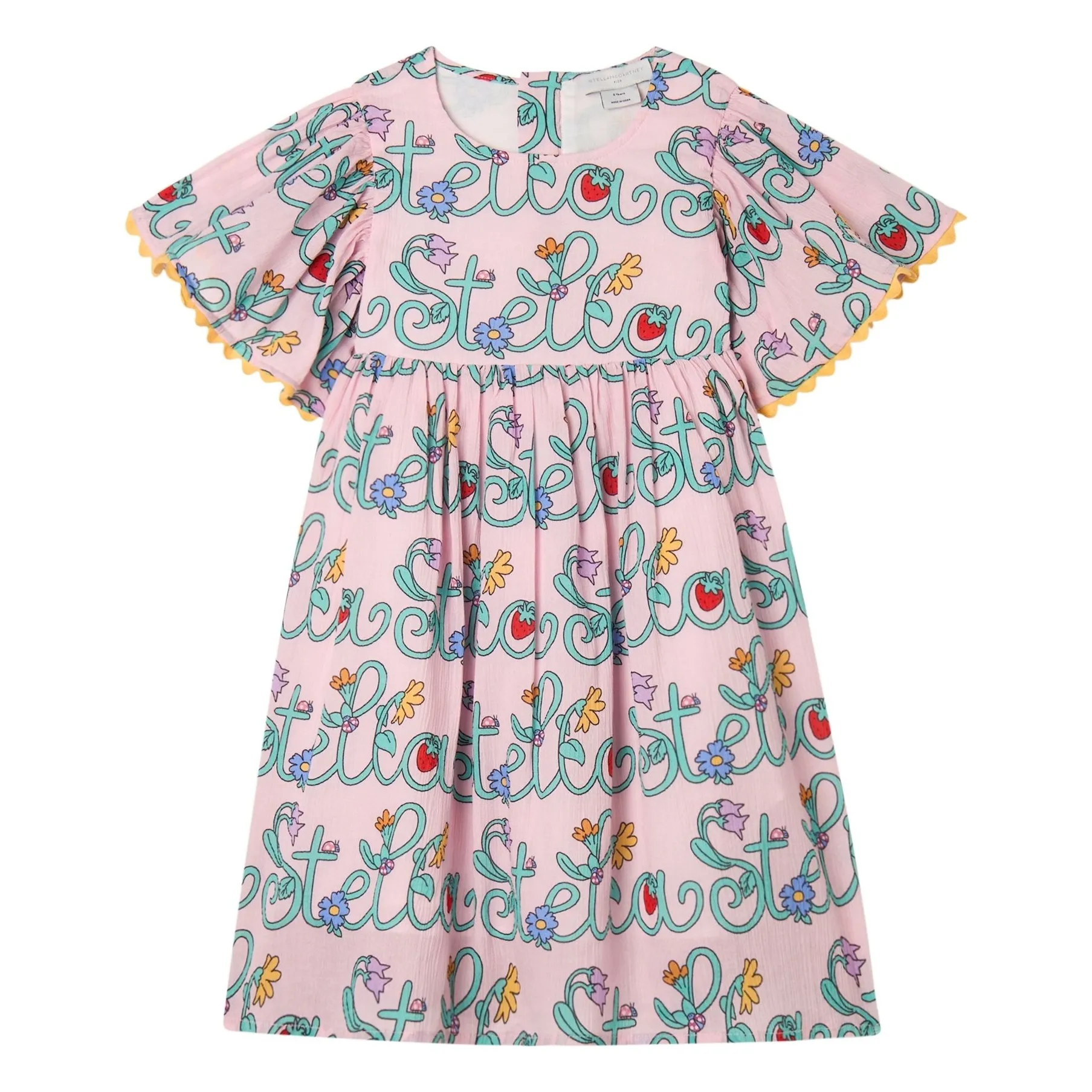 Stella Mccartney Kids Pink Stella Organic Cotton Dress