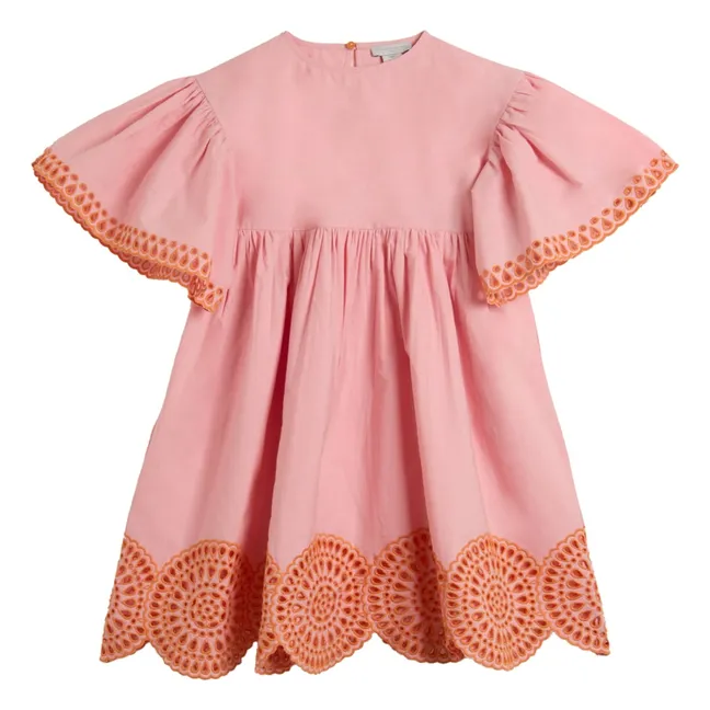 Embroidered dress | Pink
