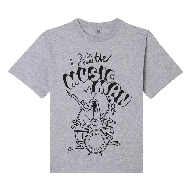 Camiseta I Am The Music Man Algodón orgánico | Gris