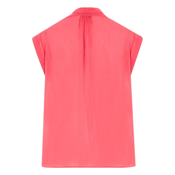 Blouse Voile de Coton et Soie | Rose- Image produit n°1