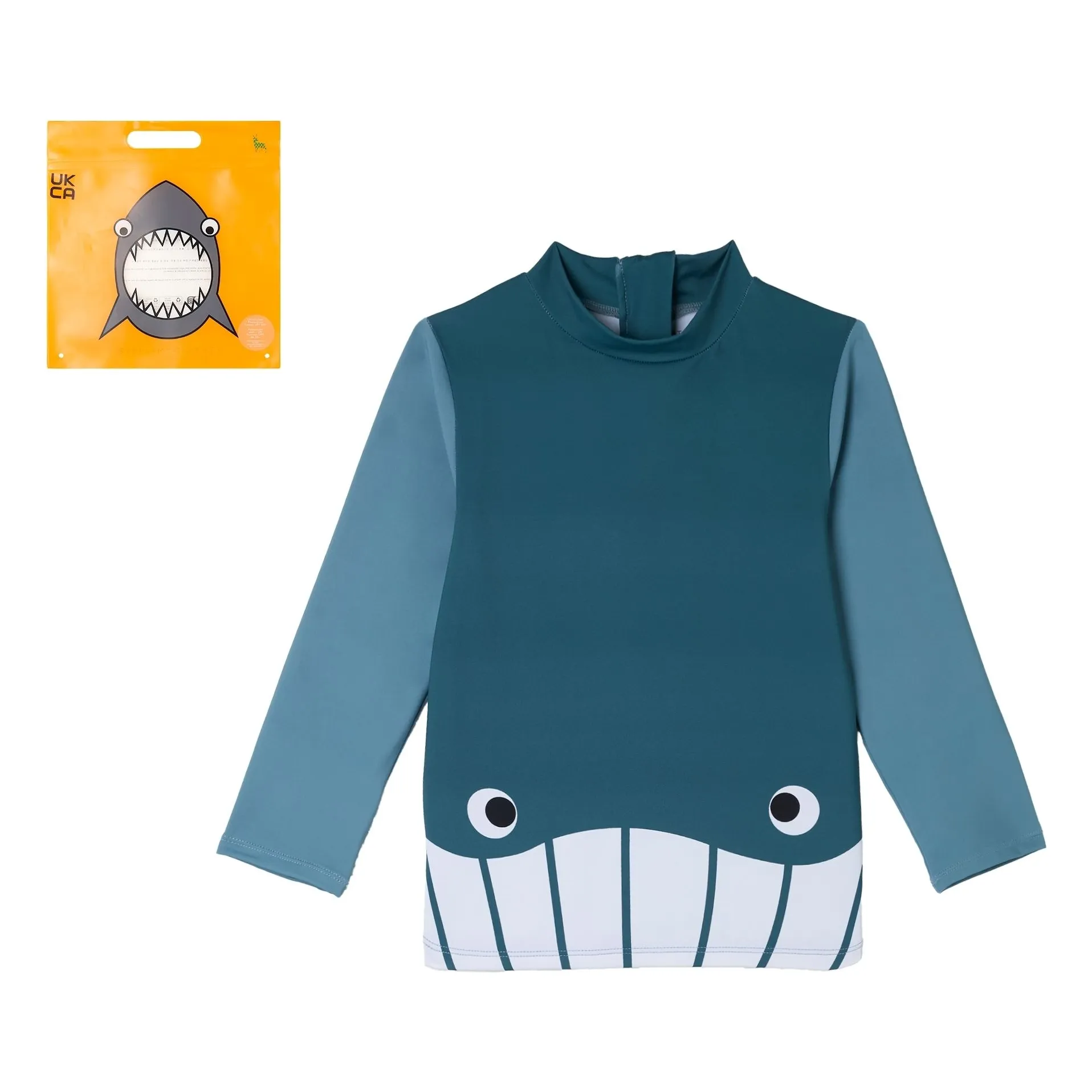 Stella Mccartney Kids Boys Blue Whale Uv Protection T-Shirt