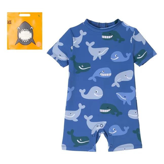 Whale Swimsuit | Blue