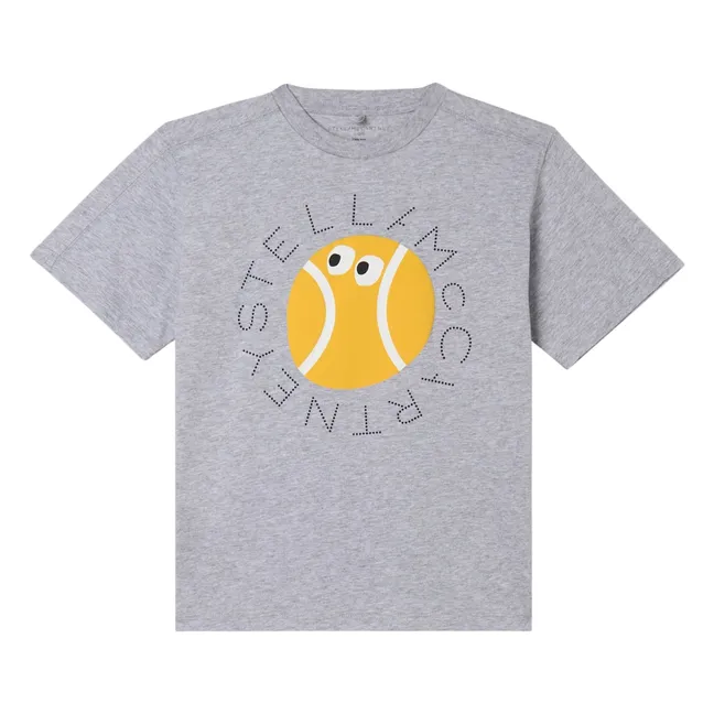 T-shirt Stella Tennis Coton Bio | Gris chiné